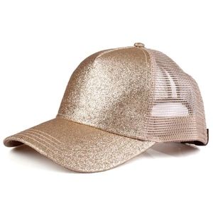 C.C. Brand glitter ponytail hats